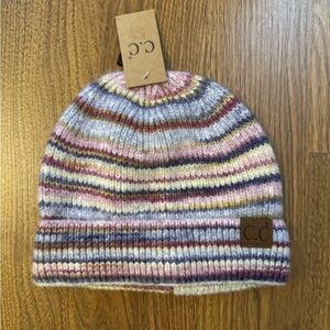C.C Striped Knit Beanie - Multicolor NWT